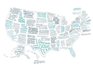 Illustration for article titled Brooklyn Magazine made a map of the best book from every state